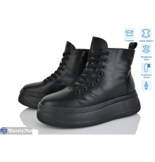 Черевики жіночі на зиму (6 пар р.36-41) чорний  "Mirella"