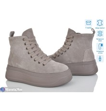 Черевики жіночі на зиму (6 пар р.36-41) сірий  "Mirella"