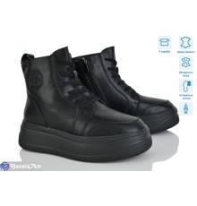 Черевики жіночі на зиму (6 пар р.36-41) чорний  "Mirella"