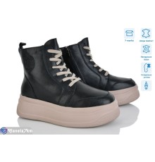 Черевики жіночі на зиму (6 пар р.36-41) чорний  "Mirella"