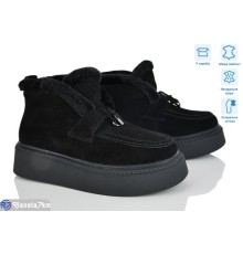 Черевики жіночі на зиму (6 пар р.36-41) чорний  "Mirella"