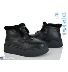 Черевики жіночі на зиму (6 пар р.36-41) чорний  "Mirella"