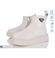 Черевики жіночі на зиму (6 пар р.36-41) бежевий  "Mirella"