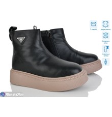 Черевики жіночі на зиму (6 пар р.36-41) чорний  "Mirella"