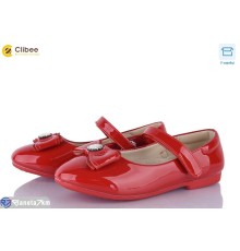 Дитячі туфлі на весну/осінь (6 пар р.31-36) червоний  "BELIES"