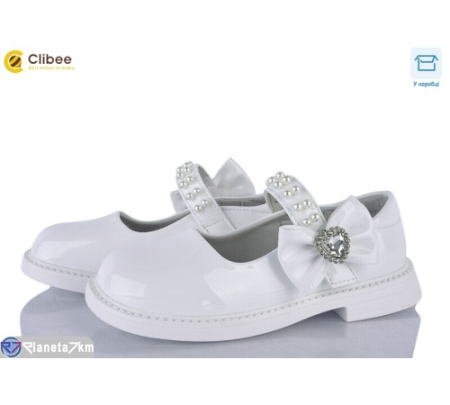 Дитячі туфлі на весну/осінь (6 пар р.31-36) білий  "BELIES"