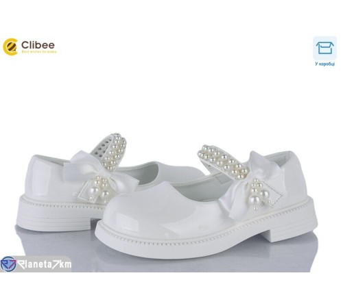 Дитячі туфлі на весну/осінь (6 пар р.26-31) білий  "BELIES"