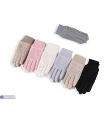 Рукавички дитячі на зиму (12 шт. р.сетка 7-10) мікс  "CAROLLA"