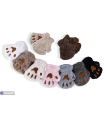 Рукавиці дитячі на зиму (12 шт. р.сетка One size) мікс  "CAROLLA"