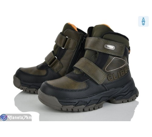 Черевики дитячі на зиму (6 пар р.27-32) зелений  "FLORIK"