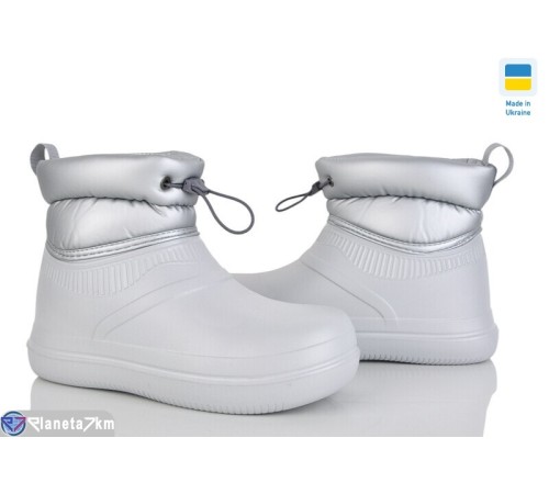 Чоботи з піни на зиму (8 пар р.37-41) срібний  "LEO"