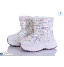 Дутики дитячі на зиму (8 пар р.22-27) білий  "Kamila"