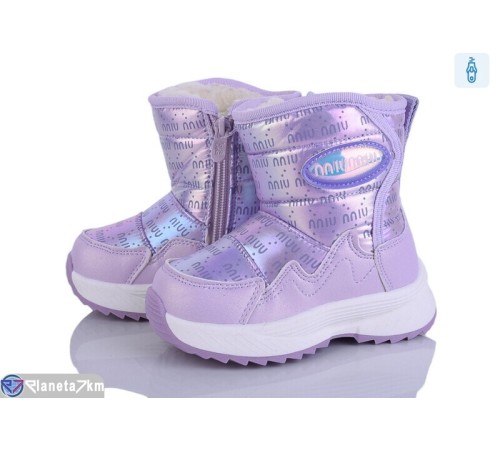 Дутики дитячі на зиму (8 пар р.22-27) фіолетовий  "Kamila"