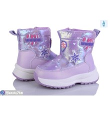 Дутики дитячі на зиму (8 пар р.22-27) фіолетовий  "Kamila"