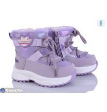 Дутики дитячі на зиму (8 пар р.22-27) фіолетовий  "Kamila"