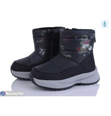 Дутики дитячі на зиму (8 пар р.22-27) чорний  "Kamila"