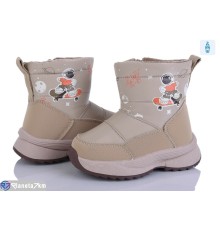 Дутики дитячі на зиму (8 пар р.22-27) бежевий  "Kamila"