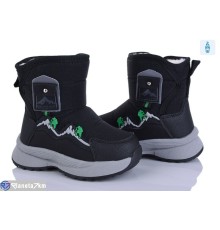 Дутики дитячі на зиму (8 пар р.22-27) чорний  "Kamila"