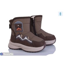 Дутики дитячі на зиму (8 пар р.22-27) коричневий  "Kamila"