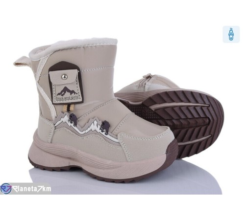 Дутики дитячі на зиму (8 пар р.22-27) бежевий  "Kamila"