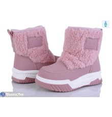 Дутики дитячі на зиму (8 пар р.22-27) рожевий  "Kamila"