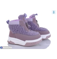 Дутики дитячі на зиму (8 пар р.22-27) фіолетовий  "Kamila"