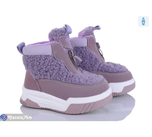 Дутики дитячі на зиму (8 пар р.22-27) фіолетовий  "Kamila"