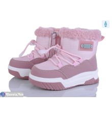 Дутики дитячі на зиму (8 пар р.22-27) рожевий  "Kamila"