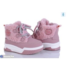 Дутики дитячі на зиму (8 пар р.22-27) рожевий  "Kamila"