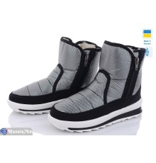 Черевики жіночі на зиму (8 пар р.37-41) срібний  "MURMUR"