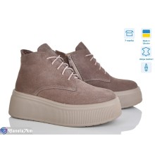 Черевики жіночі на зиму (6 пар р.36-41) коричневий  "STELUSA"