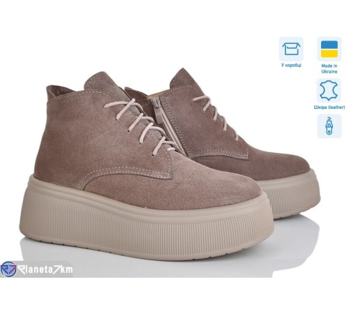 Черевики жіночі на зиму (6 пар р.36-41) коричневий  "STELUSA"