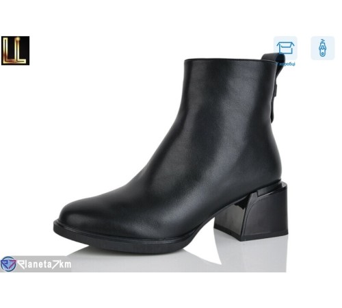 Черевики жіночі на весну/осінь (6 пар р.36-40) чорний  "Lilin"