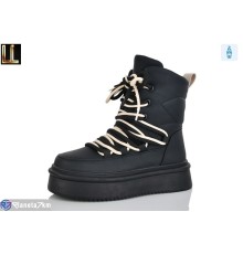 Черевики жіночі на зиму (8 пар р.36-41) чорний  "Lilin"