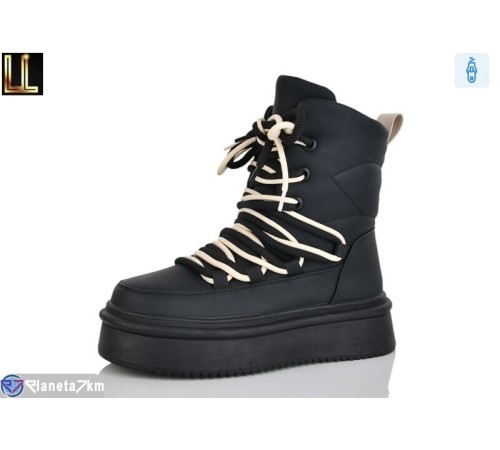 Черевики жіночі на зиму (8 пар р.36-41) чорний  "Lilin"