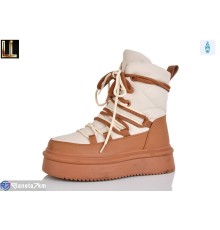 Черевики жіночі на зиму (8 пар р.36-41) бежевий  "Lilin"