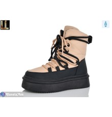 Черевики жіночі на зиму (8 пар р.36-41) бежевий  "Lilin"