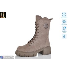 Черевики жіночі на зиму (8 пар р.36-41) коричневий  "Lilin"