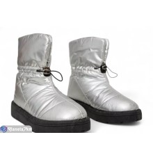 Дутики жіночі на зиму (8 пар р.36-41) срібний  "Masari"