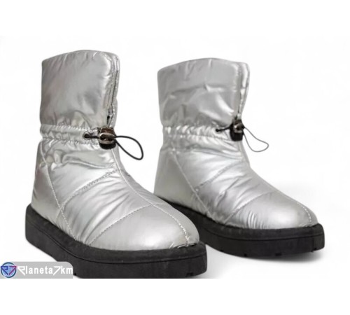 Дутики жіночі на зиму (8 пар р.36-41) срібний  "Masari"