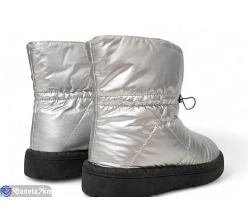Дутики жіночі на зиму (8 пар р.36-41) срібний  "Masari"