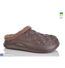 Жіночі сабо на зиму (8 пар р.36-41) коричневий  "Korka"