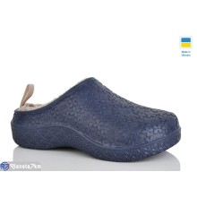 Жіночі сабо на зиму (8 пар р.37-41) синій  "Korka"