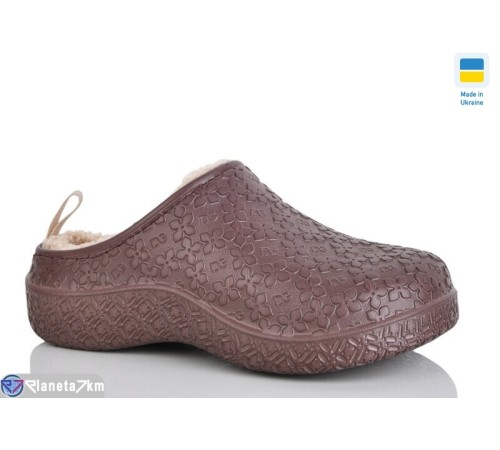 Жіночі сабо на зиму (8 пар р.37-41) коричневий  "Korka"