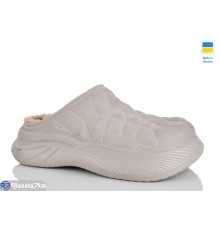 Жіночі сабо на зиму (8 пар р.36-41) бежевий  "Korka"