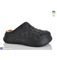 Жіночі сабо на зиму (8 пар р.36-41) чорний  "Korka"