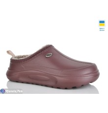 Жіночі сабо на зиму (8 пар р.37-41) коричневий  "Korka"