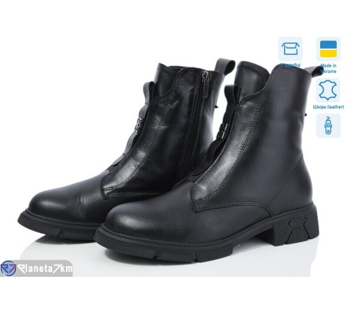 Черевики жіночі на зиму (6 пар р.36-40) чорний  "LISA"