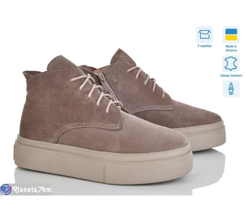 Черевики жіночі на зиму (6 пар р.36-41) коричневий  "STELUSA"