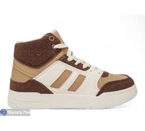 Кросівки жіночі на зиму (8 пар р.36-41) коричневий  "Masari"